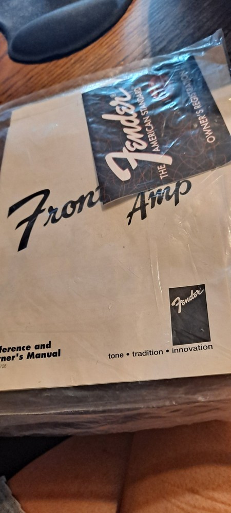 vintage Fender Frontman Amp owner&rsquo;s manual registration package from 1990s,…