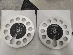 One Pair Sony silvery 7 » Tape Reel Light Metal Aluminum Take Up Reel
