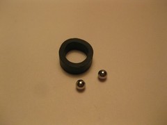 Pack of 5 Dual turntable rubber washer / sleeve and balls for 1219, 1229, 1249