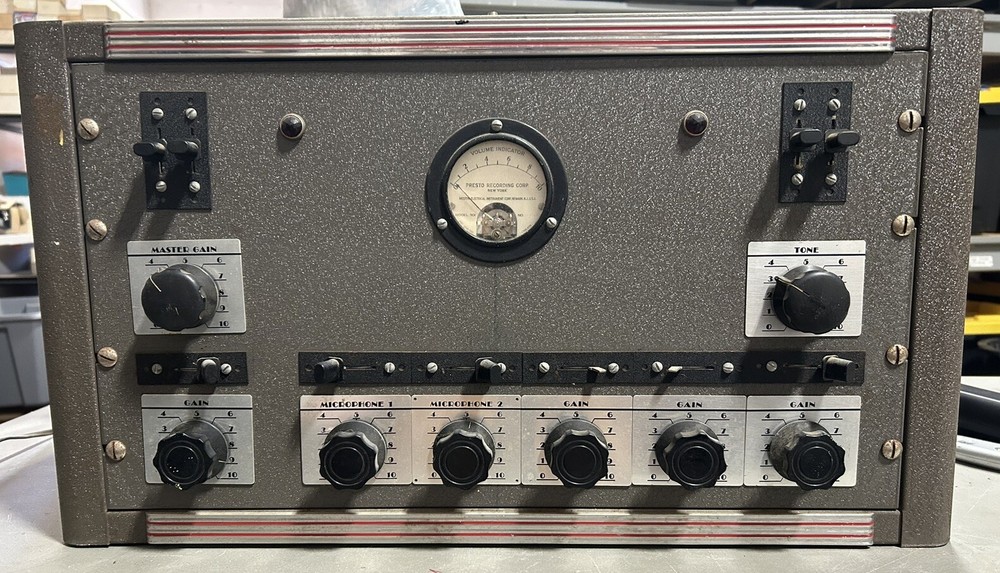 Vintage Presto Recording Lathe? Tube Amplifier 1930s? Very Cool See Photos