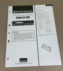 Sansui RA-1000 Reverberation Amplifier Service Manual D-2083