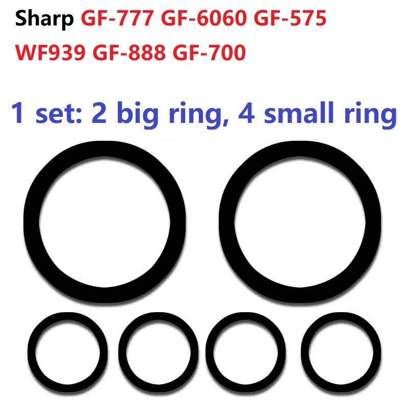 For Sharp GF-777 GF-6060 GF-575 WF939 GF-888 GF-700 Idle Wheel Rubber Tires Ring