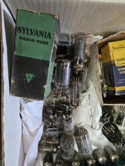 Lot of over 50 Vintage Vacuum Tubes Assorted Sizes AS IS Untested