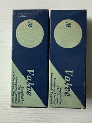 GZ34 tube 5AR4 Marconi by mullard f32 NOS Matched Pair