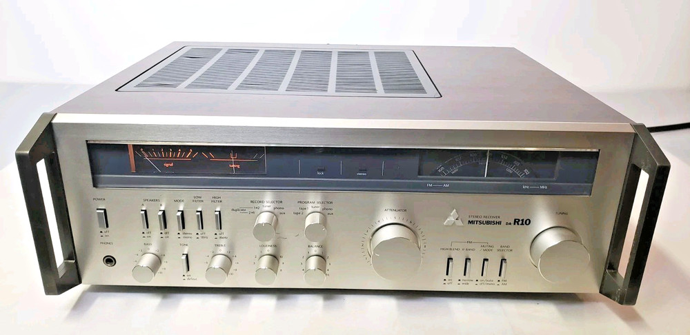 Vintage TESTED- MITSUBISHI DA-R10 STEREO RECEIVER-JAPAN -CLEANED | WORKS