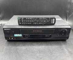 Sony SLV-N55 HiFi VCR Video Cassette Recorder VHS Player W Remote Tested Working