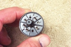 One, Tung Sol branded, Mullard made, 5AR4 GZ34, f32, 4-notch, Gt Britain, 1964