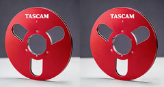One Pair 10.5 » Gold TASCAM Tape reel High Quality Aluminum Take Up Reel