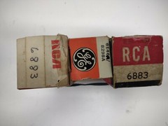(2) RCA 6883 and (1) RCA 6146A vacuum tubes lot of 3