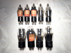 LOT of 13 ANTIQUE RADIO VACUUM TUBES UNTESTED