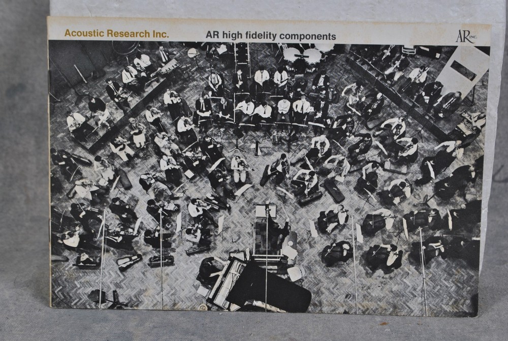 AR AR3 Acoustic Research 1968 High Fidelity Components Brochure/ Catalog
