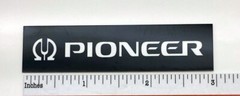 Pioneer Custom Made Aluminum Badge Speaker Amplifier Equalizer Self Stick