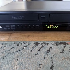 JVC DR-MV80 DVD Recorder VHS VCR Combo HDMI Tested Dubbing Works W/ Remote