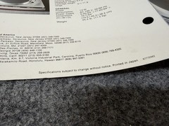 ⭐️ Original Technics SL-1500mk2 Stereo Turntable Dealer Sales Brochure NICE! ⭐️