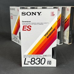 Sony L-830 ES Beta Dynamicron Beta Cassette Tape NOS Sealed Lot of 7