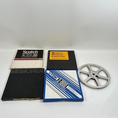 (Lot of 18) x4 Ampex Gold Crest 7&Prime;x 1/4” Reels, x6 1800, Scotch, Memorex, TDK 3M