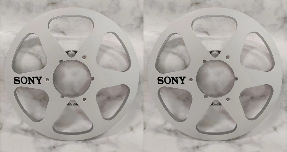 One Pair 10.5 » silvery Sony Tape reel High Quality Aluminum Take Up Reel