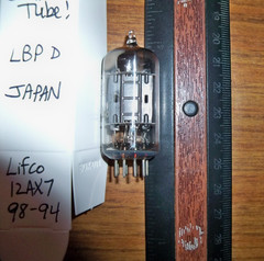 Strong Lifco Long Black Plate D Getter 12AX7 / ECC83 Tube – 98/94