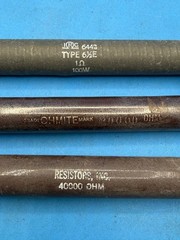 Lot of 3 Vintage Tubular Power Resistors Ohmite IRC Resistors Inc RE
