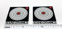 Sound Dynamics Speaker Badge Logo Emblem Custom Made Aluminum Pair