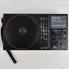 Gran Prix A303 AM FM TV1 TV2 WB Portable Radio Receiver Vintage WORKS