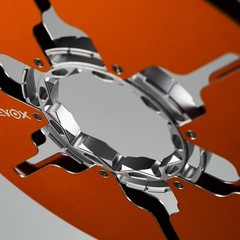Studevox 10.5&Prime; Edge Polished Orange Aluminium Tape Reel For Reel Tape Recorders