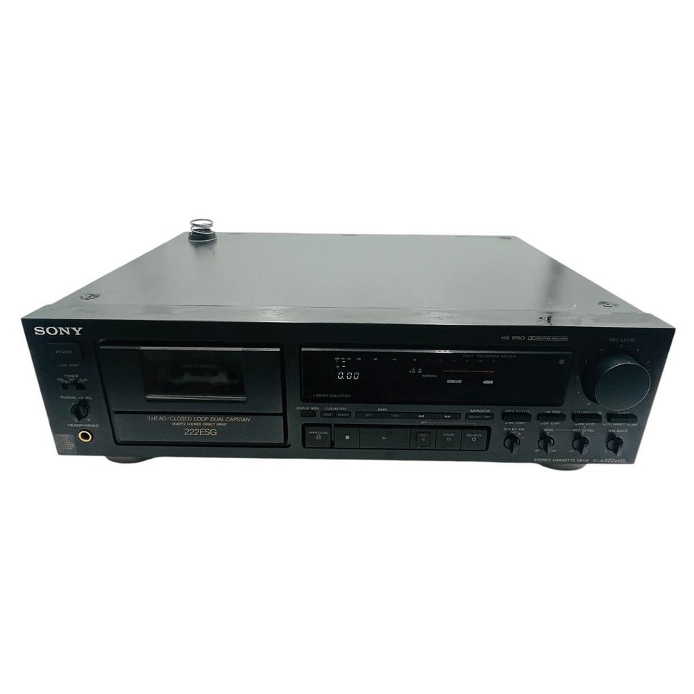 Sony TC-K222ESG 3-Head Stereo Cassette Deck ES Series HiFi Japan Junk Power OK