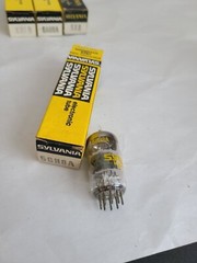Lot of 10 SYLVANIA Electronic Tubes w Boxes 6HF8, 6AU6A, 5X8, 10KA8, 6LF8 etc