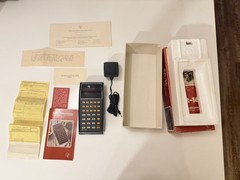 Texas Instruments SR-16 Vintage Working Original Box Paper Work and Receipt Rare