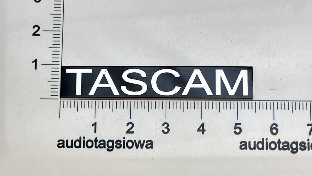 TASCAM BR-20 Tape Deck Badge Custom Aluminum