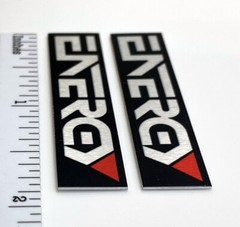 Energy Speaker Badge Logo Emblem Custom Aluminum Pair
