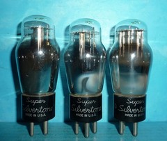 3 Super Silvertone Type 30 Tubes ST Shape Hung Filaments Foil D Getter Tested