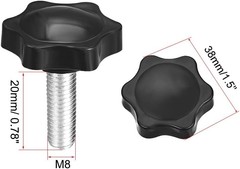 Quick and Easy Installation Carbon Steel Screw Knob – Durable – Pack of 5