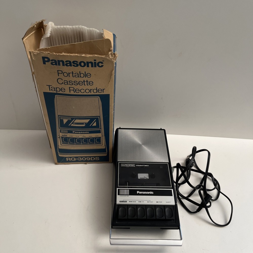 Vintage Panasonic RQ-309DS Portable Cassette Tape Player Recorder READ
