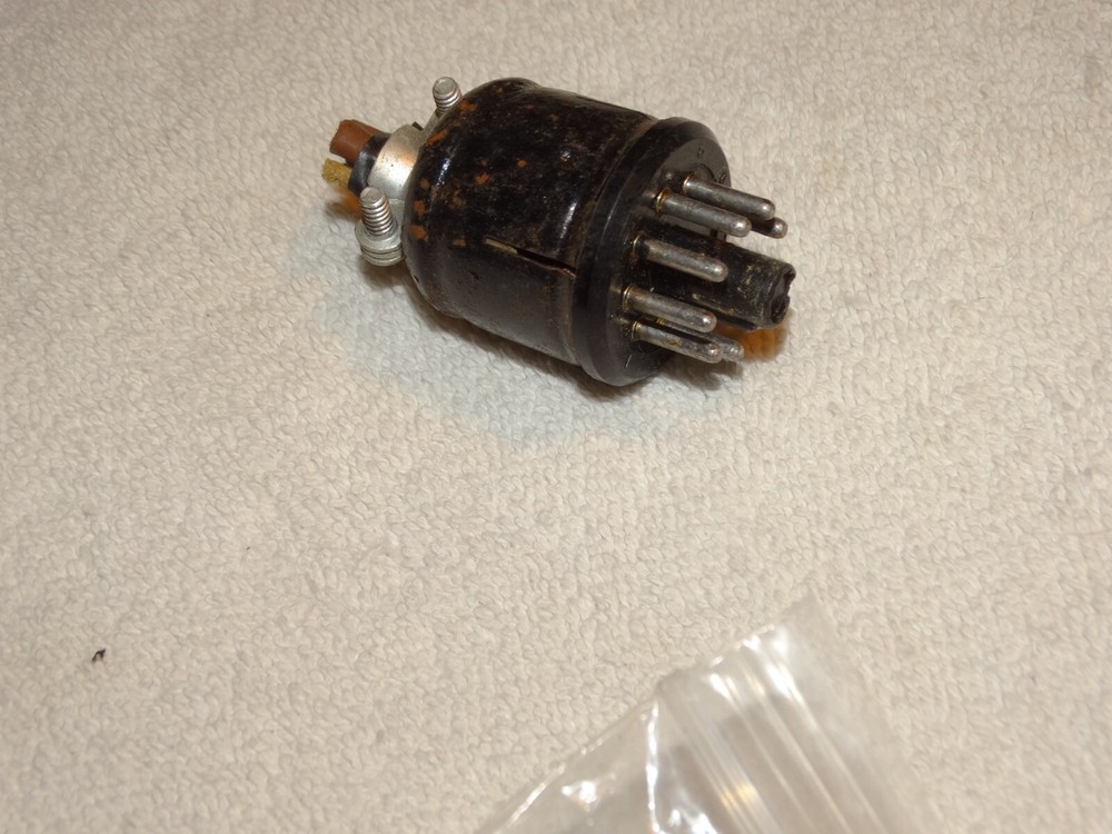 1 -Vintage 9-Pin Male Amphenol Cable Mount Plug *Hammond*READ*(6 Available)
