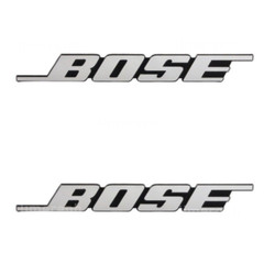 2PCS DIY For BOSE Aluminum Logo Badge Replacement Piece 110mm X 14mm