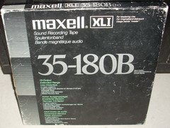 MAXELL 35-180B reel to reel tape 10.5&Prime; metal – UNTESTED –