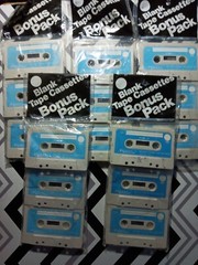 Lot Of 5 SEALED Blank Tape Cassettes Bonus Pack 3 Pack Made In Mexico NOS