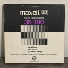 Maxell Sound Recording Reel to Reel Tape UD 35-180 Low Noise Hi-Output UNTESTED