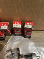 RCA Electron Tube Radiotron Milo Bulbs, 6W6GT, 6AG5, 6BA6, 2 open Untested B3