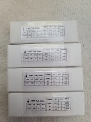 Very Strong Quad RCA 12AU7A Clear Top Grey Plate Side [] Getter