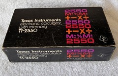 Texas Instruments TI-2550 Vintage Calculator Complete w/ Box + Original Papers