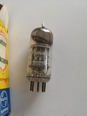 Philips Miniwatt 6EW6 vacuum tube radio TV valve. Made in Australia.