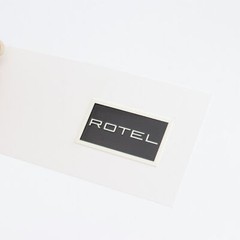 ROTEL logo badge Sticker Decal waterproof 32mm(1.25&Prime;)X19mm(0.74&Prime;)