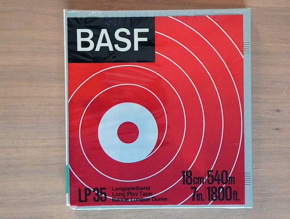 BASF Reel To Reel Tape 1800&prime; LP35 ~ New Old Stock Factory Sealed Hard Case