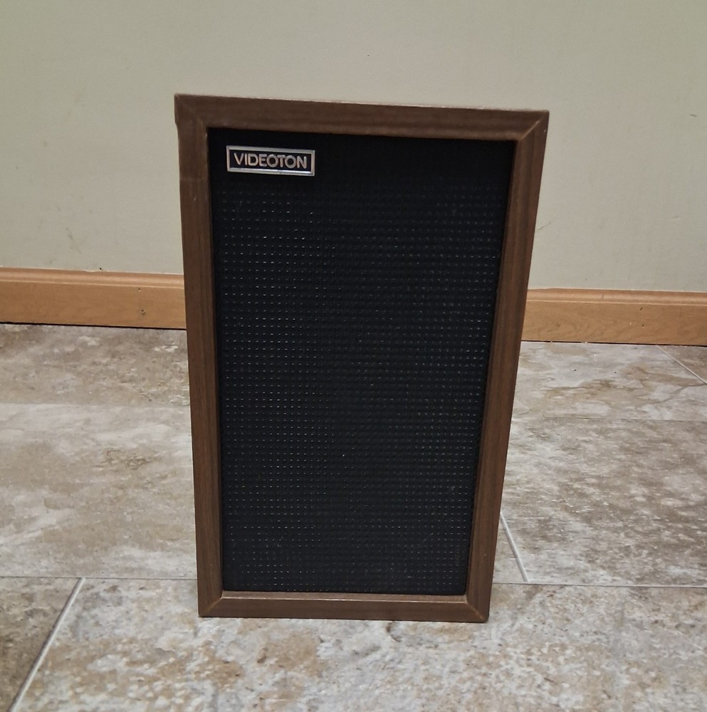 Videoton Minimax II Bookshelf Speaker Hungary Eastern Bloc LS3/5A Working RARE