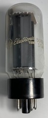 * GE 5U4GB 5AS4A Black Plate VACUUM TUBE