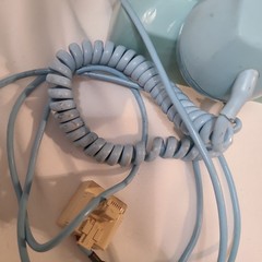 Lt Blue Rotary Dial Desk Phone by Bell Systems Western Electric 2-66 USA CD 500
