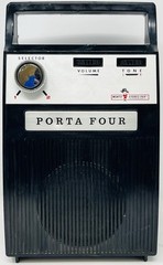 Vintage MUNTZ Stereo Pak PORTA FOUR Tape Player with DC Power Cord Tested.