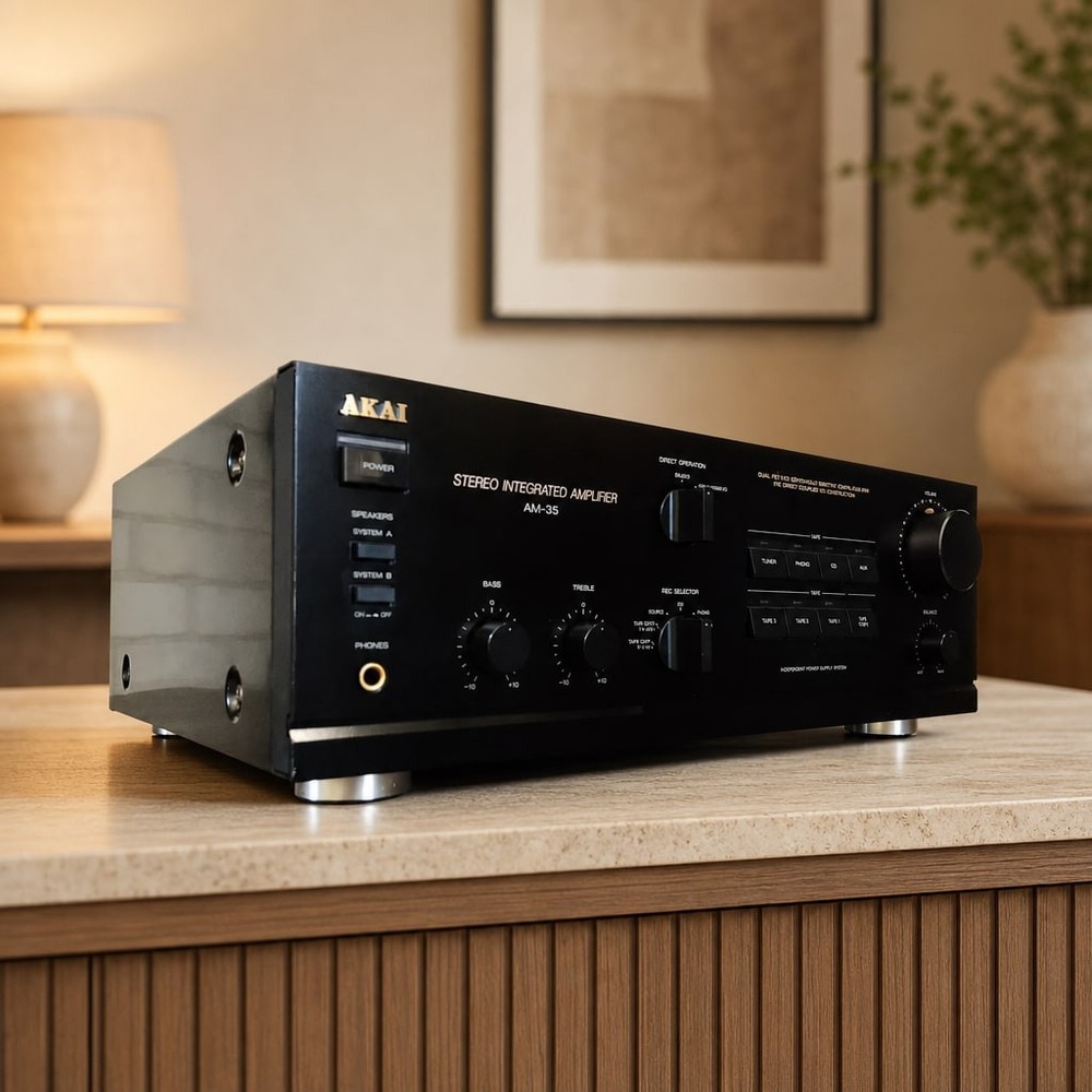 AKAI AM-35 Rare Vintage Stereo Amplifier Serviced Warranty Tested Serviced